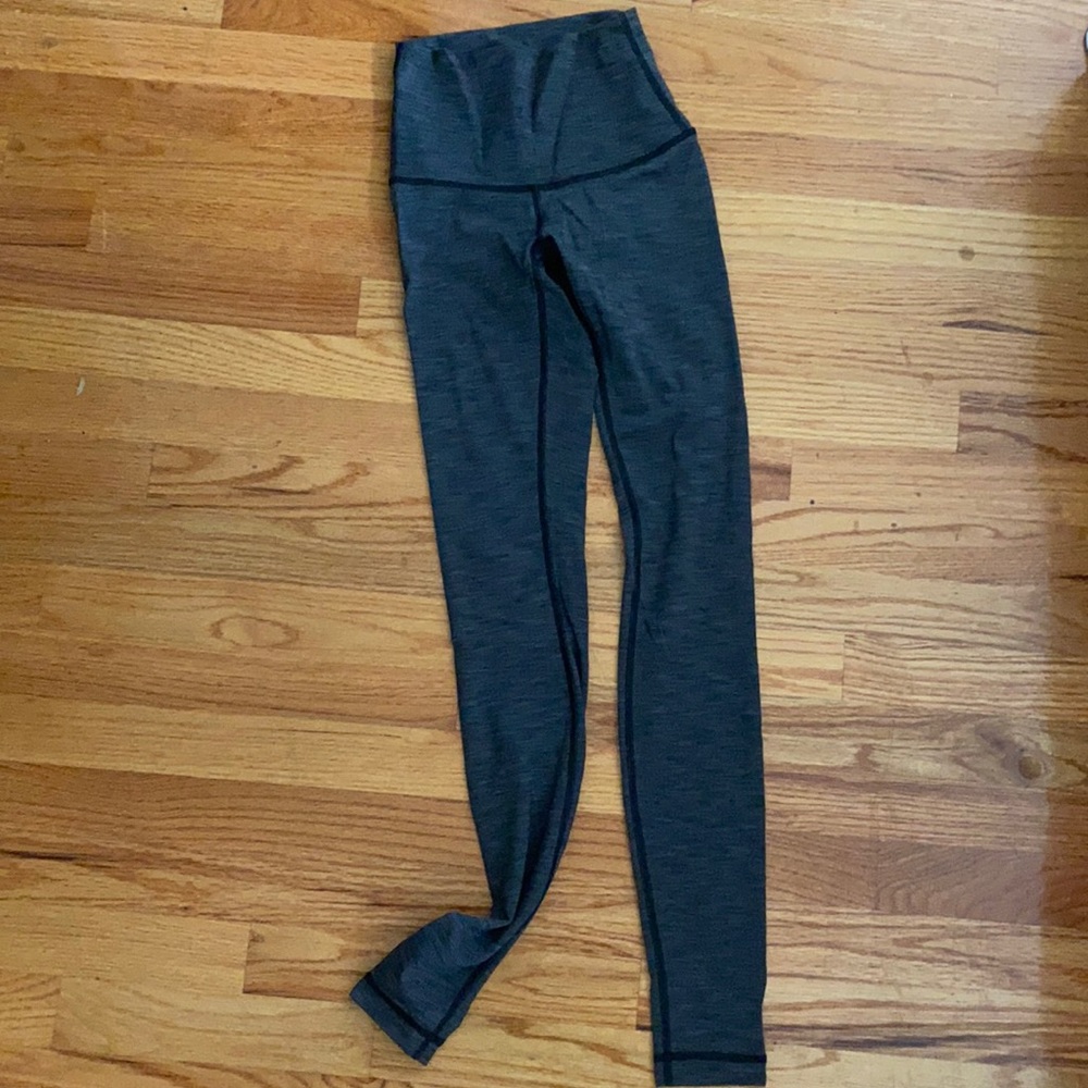 lululemon wunder under grey leggings